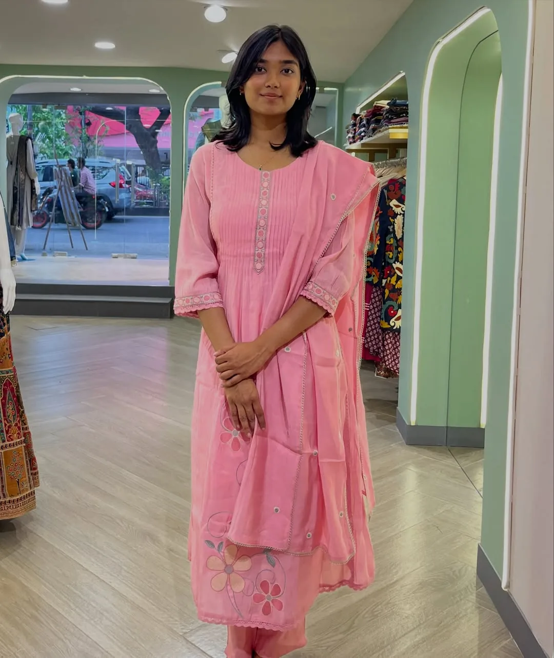 Sunlit Chikankari Kurta by Mira Apparels
